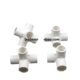 White PVC three-way three-way four-way five-way six-way shelf right angle joint plastic water pipe three-dimensional joint