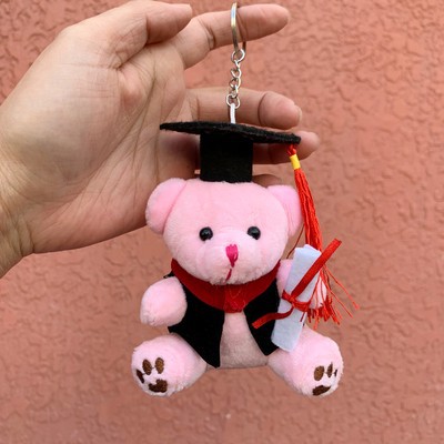 Oso doctor colgante rosa