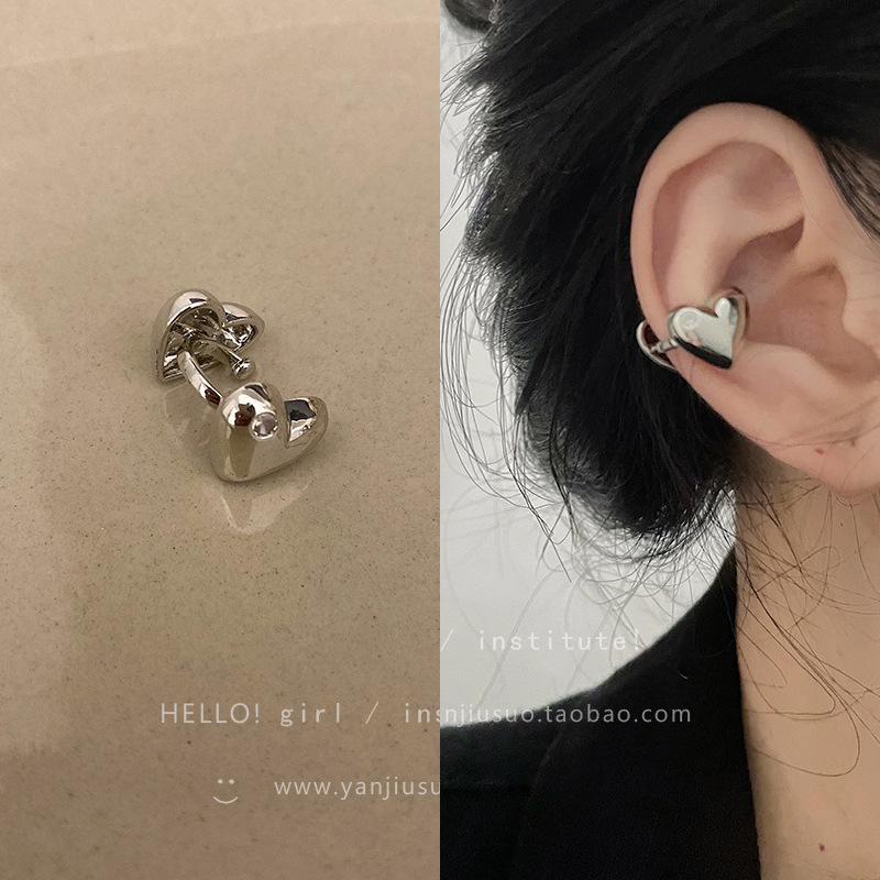 8g Weight Zircon Inlay Material Ear Studs Classification 1 Piece Quantity Daily Occasion Copper Material U Shape Pattern Women'S Gender Plating Design Fashion Style Fashion U Shape Copper Plating Zircon Women's Ear Studs 1 Piece 13