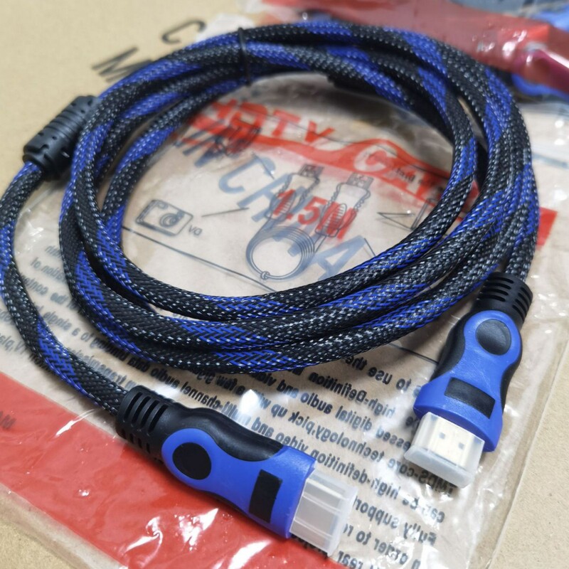 メーカーのカスタマイズされたスポットニュートラルバージョン 1.4 金メッキ HDMI 高解像度ケーブル青と黒のネットワーク TV マッチングケーブルコンピュータ周辺機器|undefined