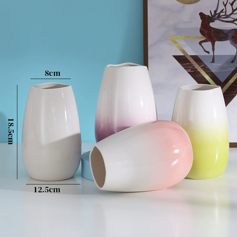 Современная минималистская европейская ваза прозрачная цветная гидропонная зелень ваза для украшения гостиной