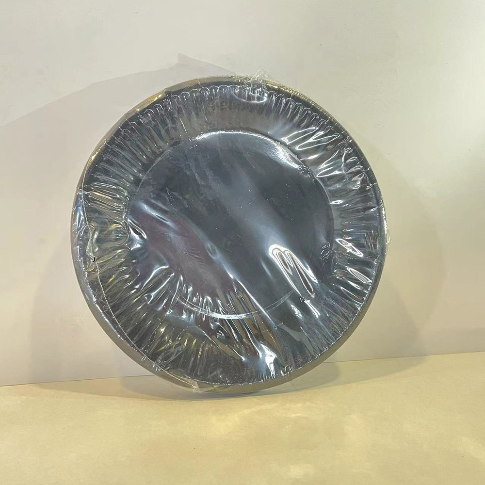 Plato de papel desechable pastel de frutas plato redondo cena para llevar picnic fiesta plato de papel Placa de degustación de pasteles