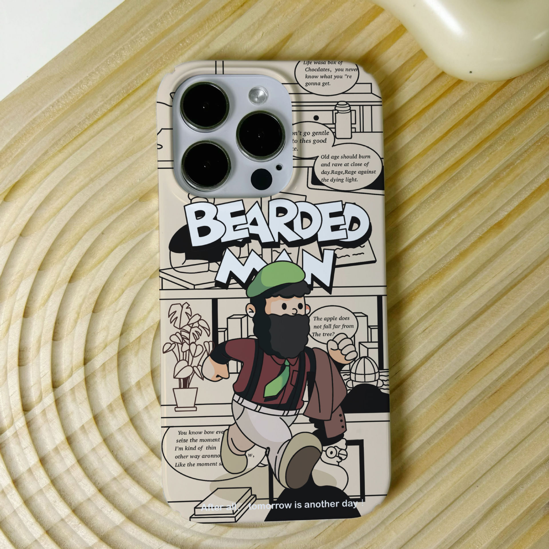 Coque téléphone beard boy pour iphone 15 14 13 12 11 anti-choc_voghion.com