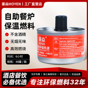 Wandefu Thermal Insulation Buffet Stove Fuel Oil Mineral Fuel Canister 6-Hour Single-Head Tea Brewing Environmentally Friendly and Energy-Saving