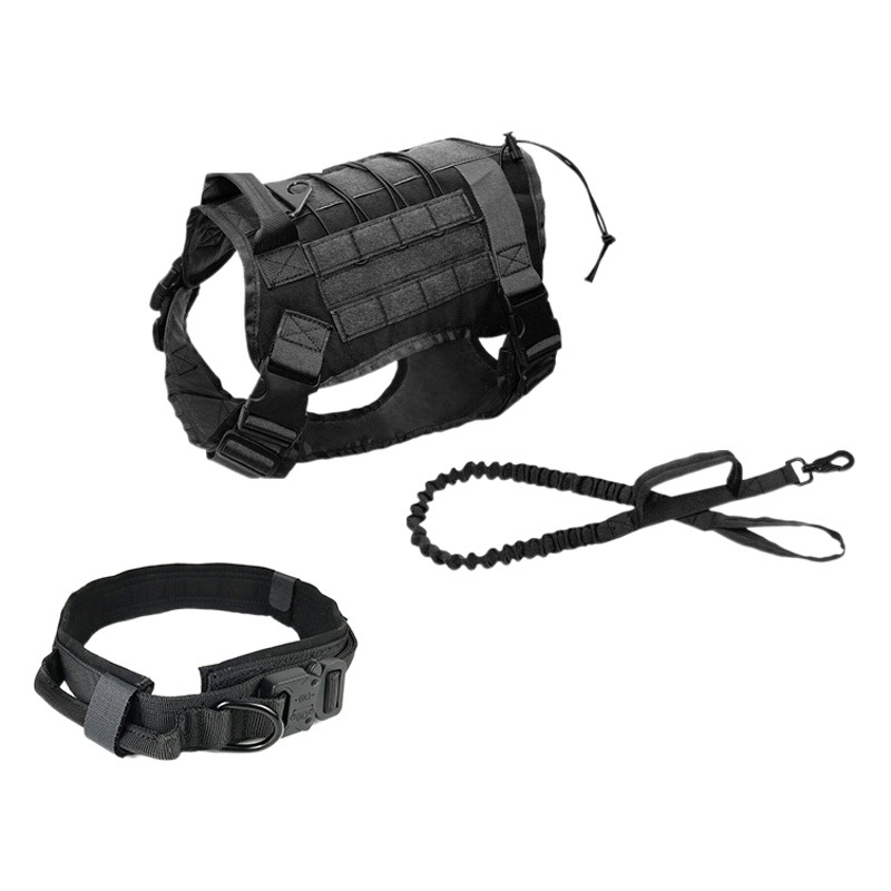 Cross-border Outdoor Camouflage Dog Vest Nylon Tactical Training Dog Clothing Medium and Large Dog Vest Chest Strap