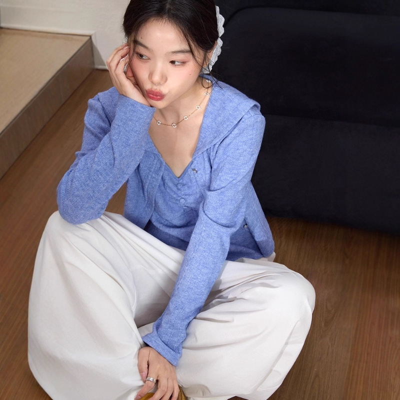 针织衫开衫背心吊带两件套装25秋季穿搭新款女上衣KSA2508013|undefined