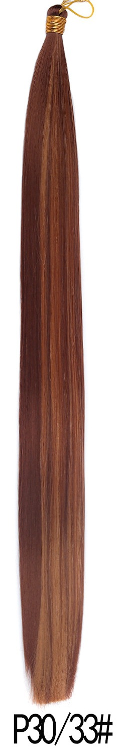 Wholesale Bone Straight bulk hair 24 pulgadas de fibra química Braiding Hair