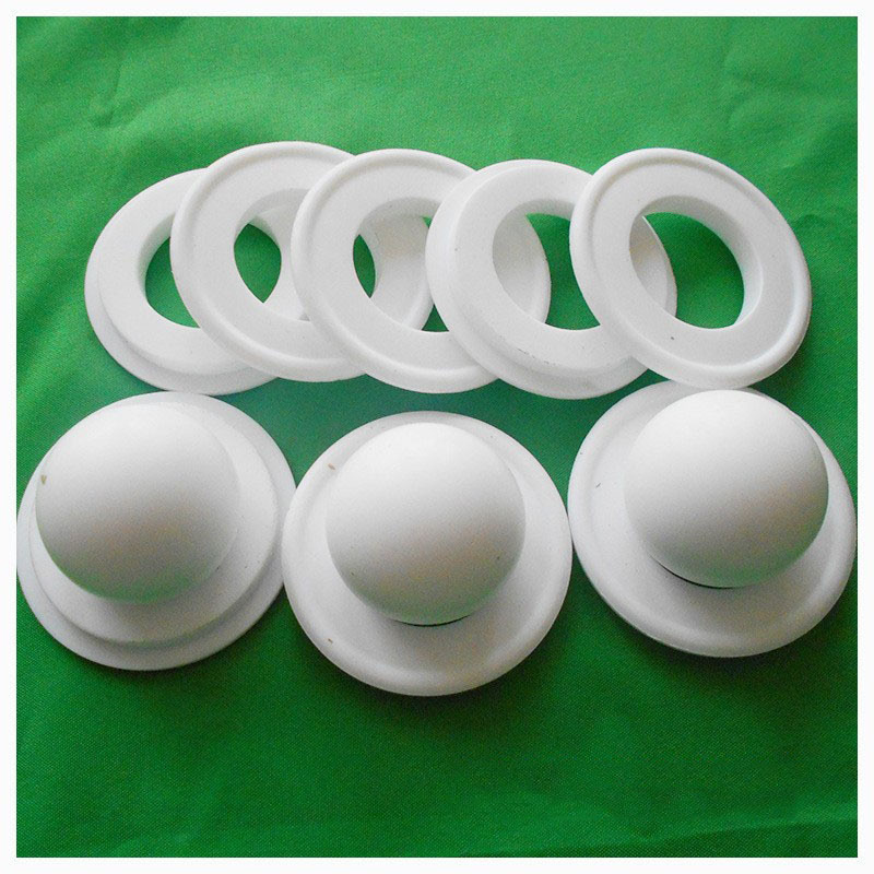 QBY气动隔膜泵配件 现货球座多规格隔膜泵易损件丁青四氟球球阀