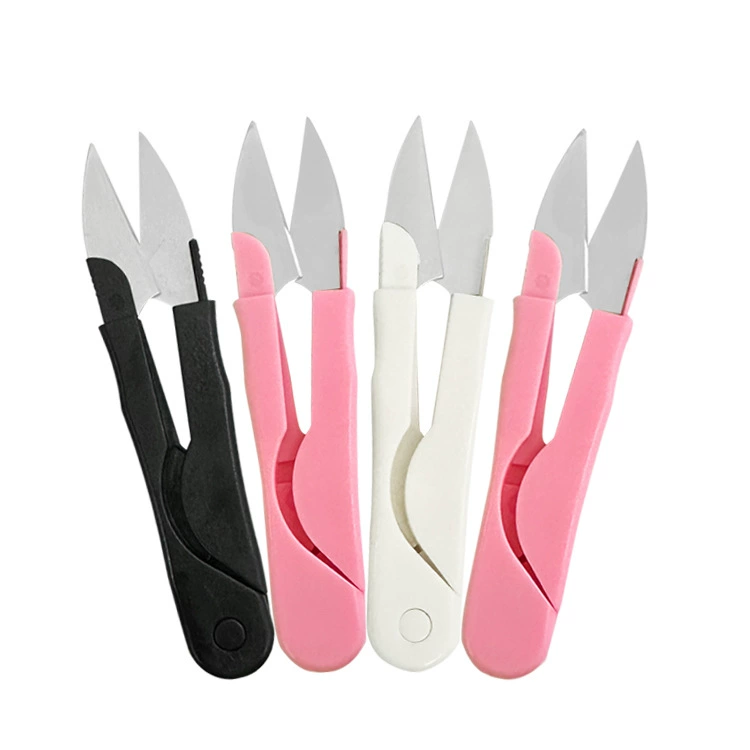 Ножницы для маленькой пряжи Обрезка нити Конец Бытовая швейная вышивка крестиком Специальные канцелярские принадлежности Офисная рыболовная леска U-образные Пружинные ножницы