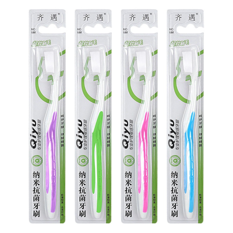 New Silicone Nano Soft Bristle Toothbrush Multicolor Independent Dust Cover Adult Gingival Protection Manual Spot Wholesale