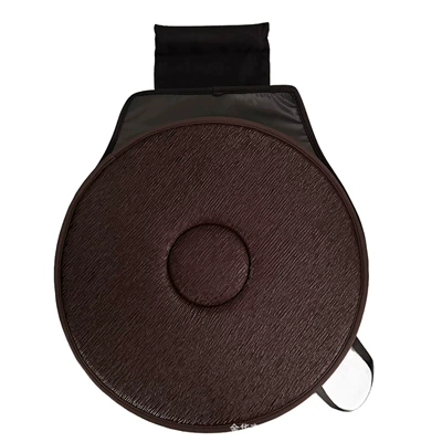 Multi-function pad 360 ° Rotating Seat Cushion, Car Seat - single-ring-brown