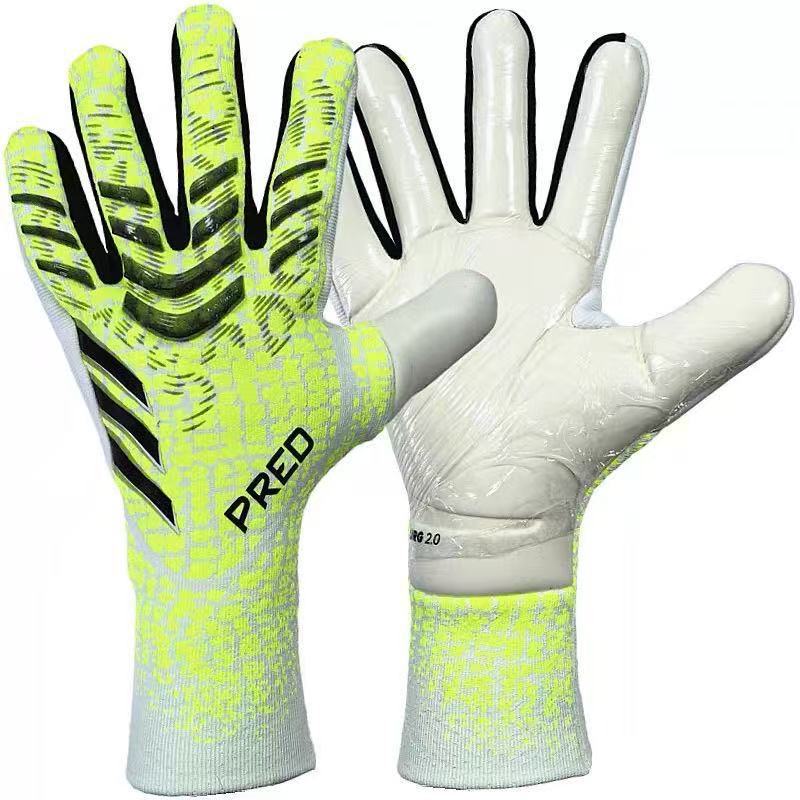 Guantes de portero de fútbol entrenamiento antideslizante para niños guantes de portero de desgaste guantes de fútbol para adultos antideslizantes con protector de dedos