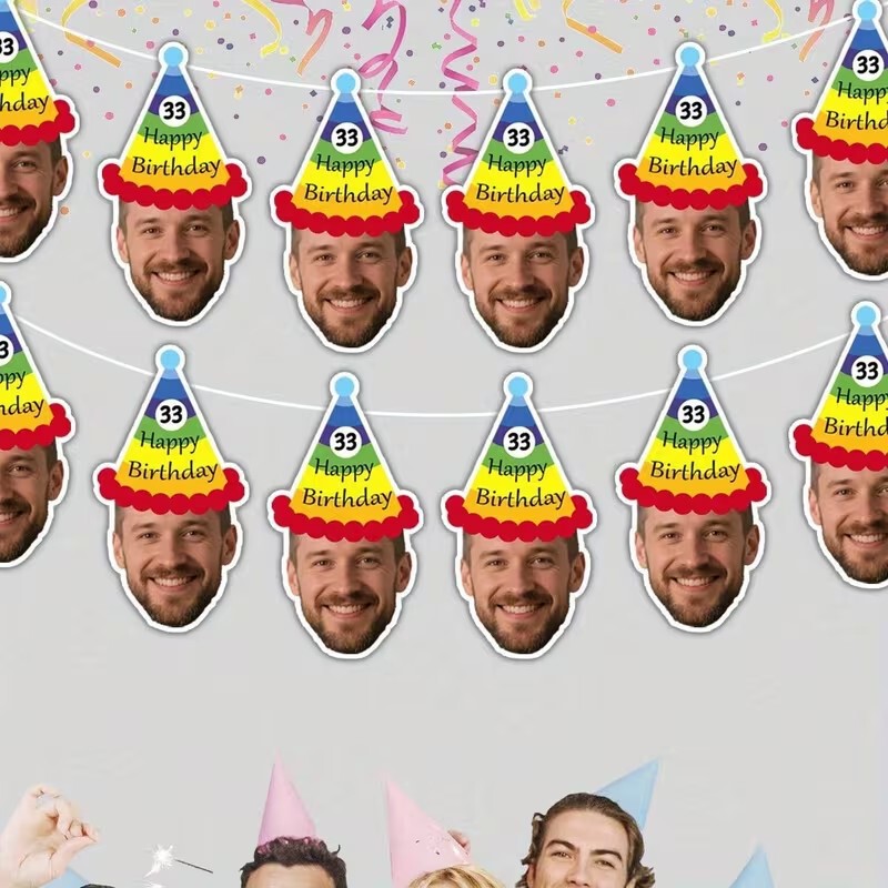 Amazon Temu Best-Selling Birthday Photo Party Custom Hanging Banners and Flags for Party Decorations Amazon Temu Best-Selling Birthday Photo Party Custom Hanging Banners and Flags for Party Decorations