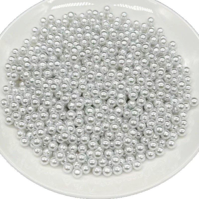 6mm no poroso ABS color brillante perlas de ropa joyas perlas de color brillante perlas al por mayor