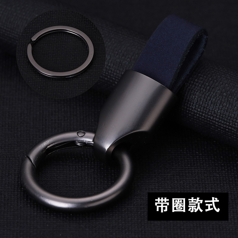 Colgante de llavero de coche de gamuza colgante de anillo de llavero de coche de alta gama creativo personalizado para hombres y mujeres