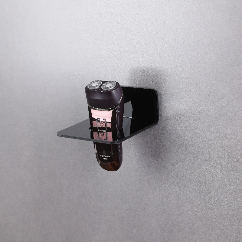 Acrylic Electric Shaver Storage Rack, No-Drill Men's Razor Holder, Bathroom Sink Storage Rack