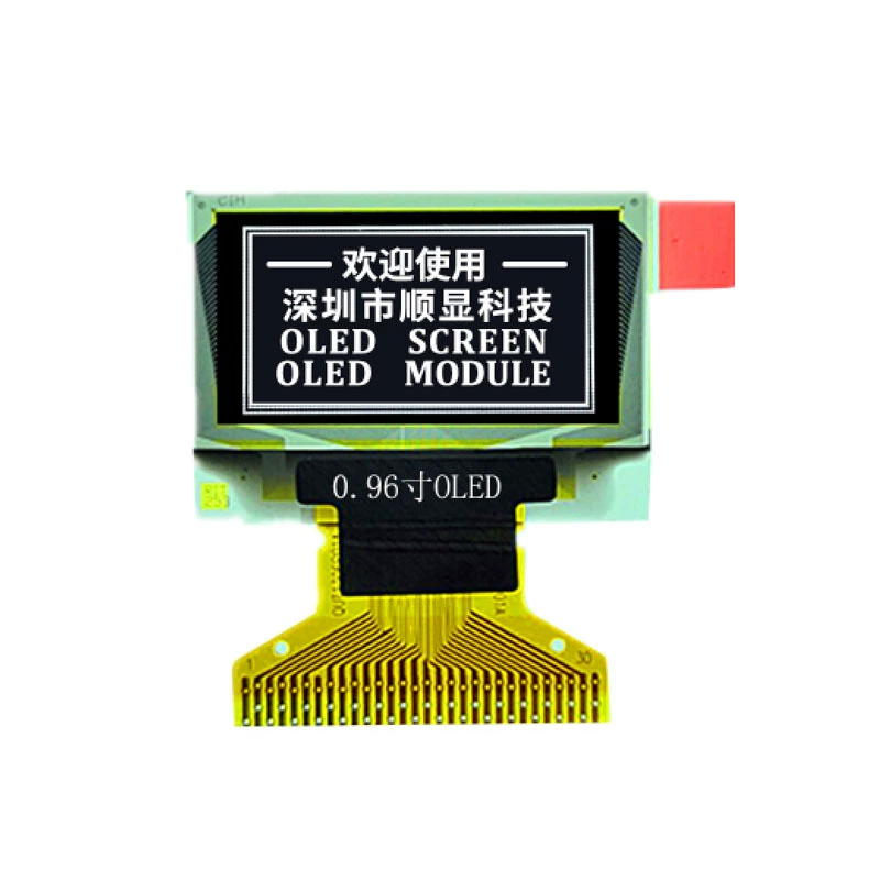 0.96-дюймовый OLED-дисплей 30pin сварка поддерживает SPI интерфейс I2C128*64 белый свет синий свет двухцветный