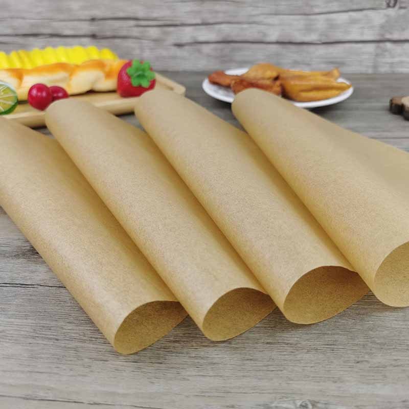 Baking round silicone oil paper non-stick food grade household air fryer paper barbecue paper oven pad paper multi-size