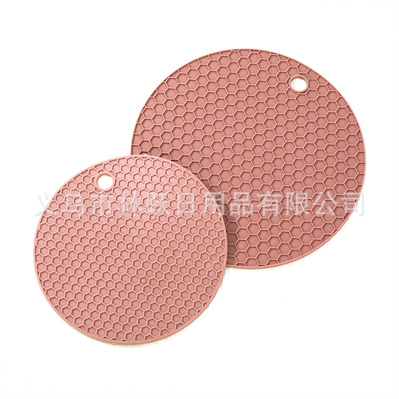跨境热销隔热垫餐垫硅胶蜂窝隔热垫硅胶垫圆形锅垫碗垫餐桌垫杯垫|undefined