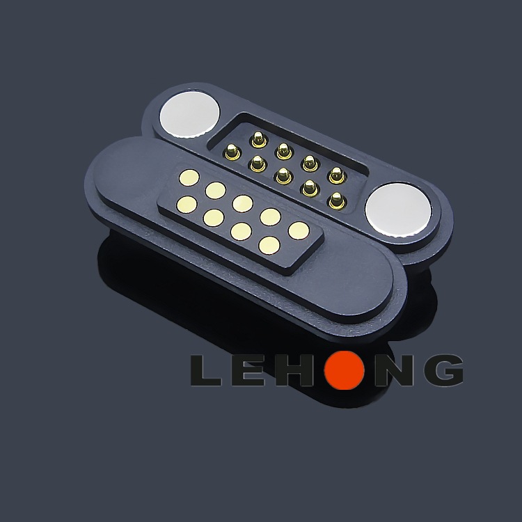 LH-CX9P双排直针2.3MM/长方型磁吸/POGO连接器/连接器充电公母座