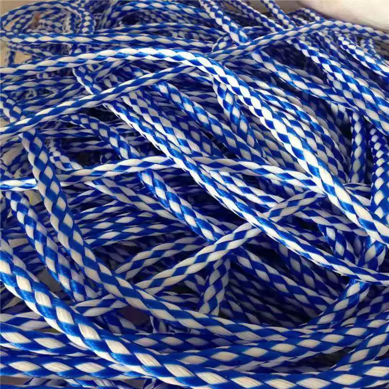 Заводская цена оптом полностью новые материалы 12 акций PE полые веревки 8 прядей полые веревки Taian пластиковые веревки