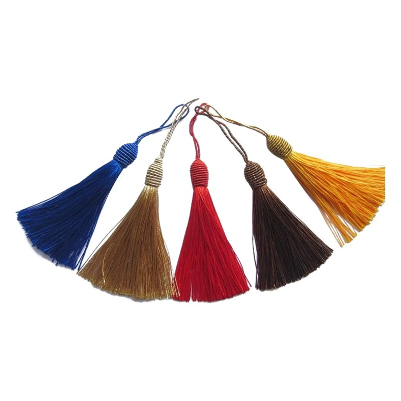 Поставляется напрямую со склада, кисточки с винтовыми шариками, кисточки с китайским узлом, высококачественные кисточки, кисточки для упаковки подарочной коробки.