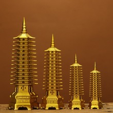 黄铜文昌塔摆件九层十三层金榜提名客厅书房送礼工艺品厂家直销