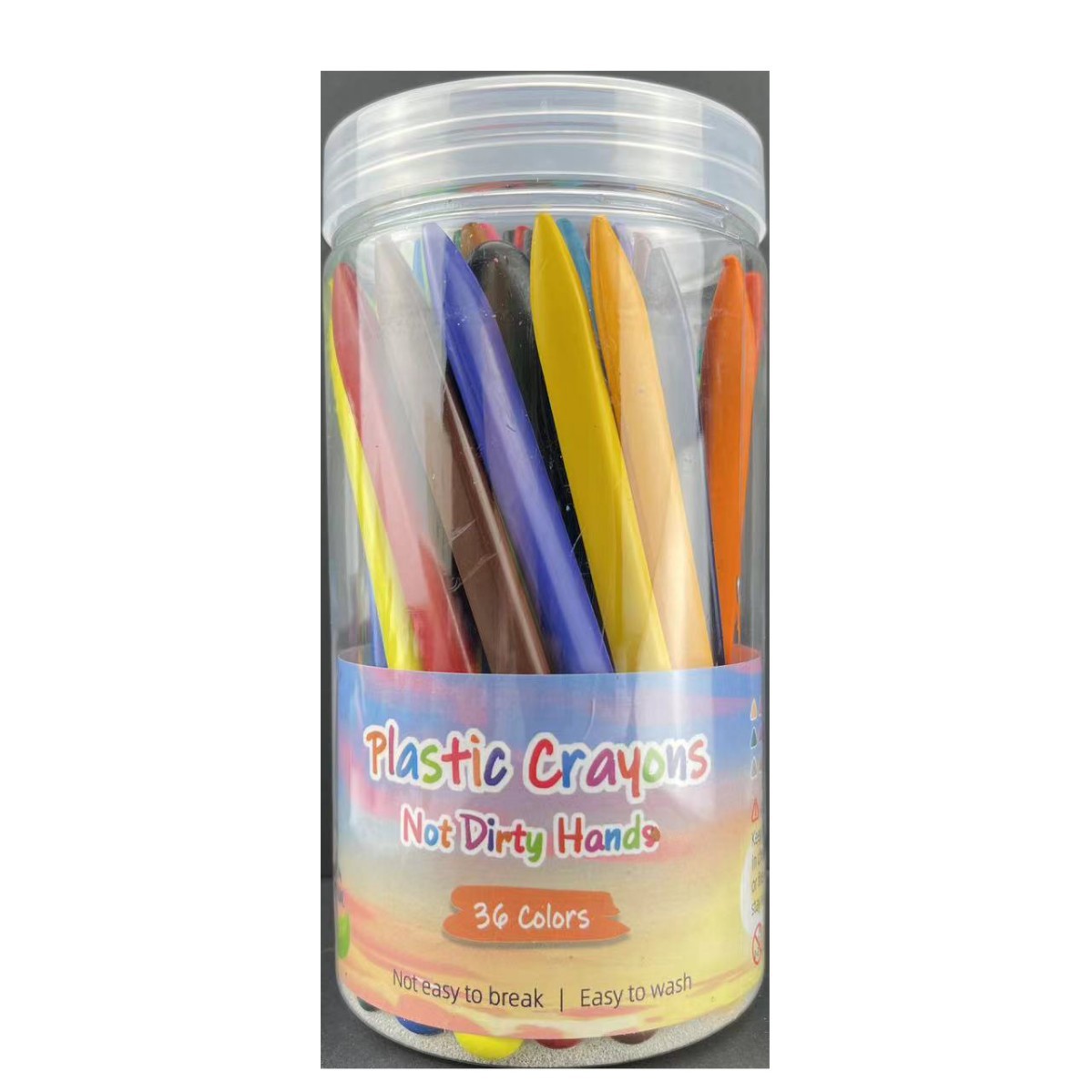 Crayones Triangulares Lavables Plástico para Pintura Infantil