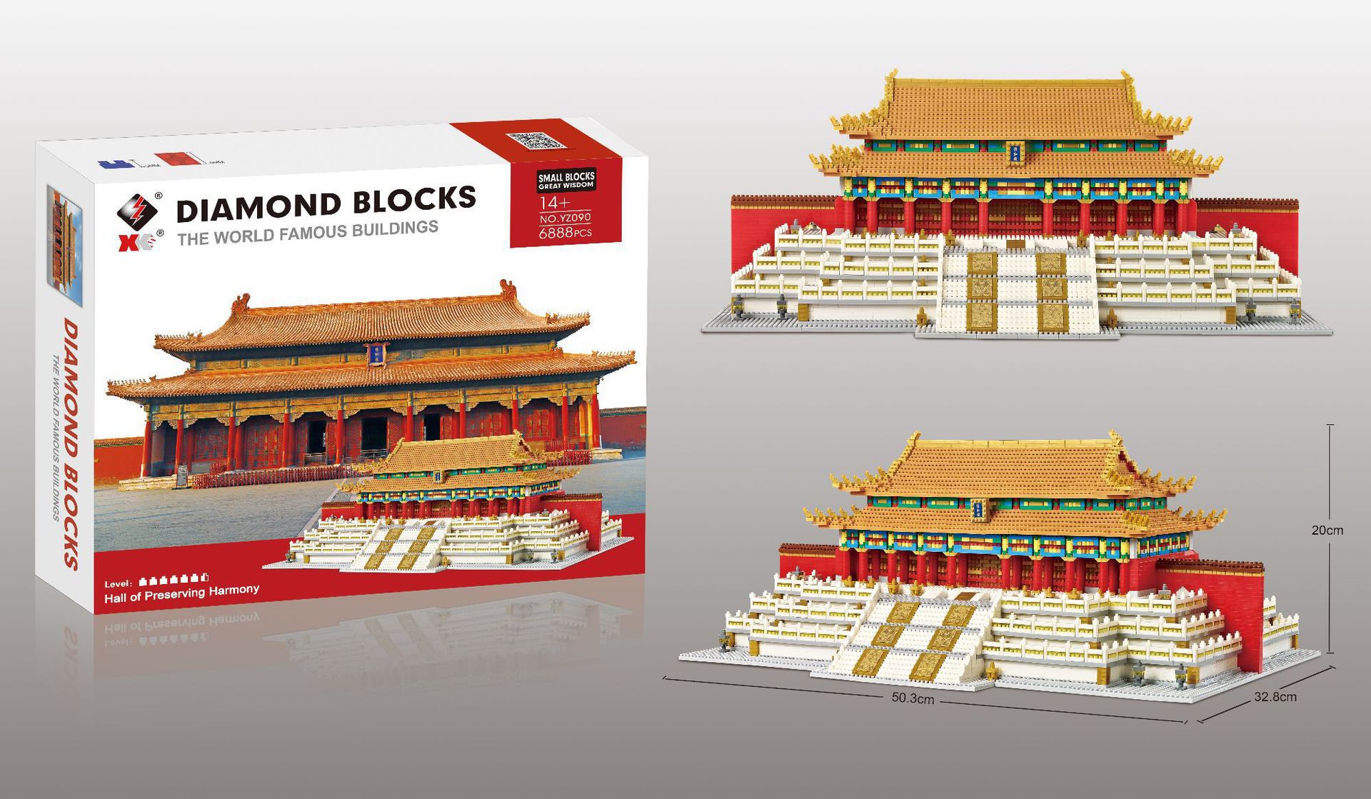 WL9133 Palacio Viejo edificio de la esquina modelo de construcción de Diamante Chino pequeñas partículas de montaje bloques de construcción adornos de juguete para adultos envío gratis