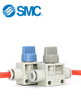 SMC手动阀气动开关阀VHK2二通三通VHK3-04F-06F-08F-10F-12F气阀