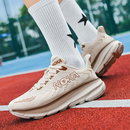 New trendy thick-soled men's sports shoes, high-elastic running shoes, men's shoes, breathable fly-knit shoes, travel shoes, Sneakers
