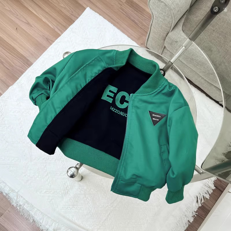 Boys' Spring Baseball Jacket, Reversible, Spring and Autumn Top, Korean Style, Cool and Stylish Toddler Baby Jacket, Trendy