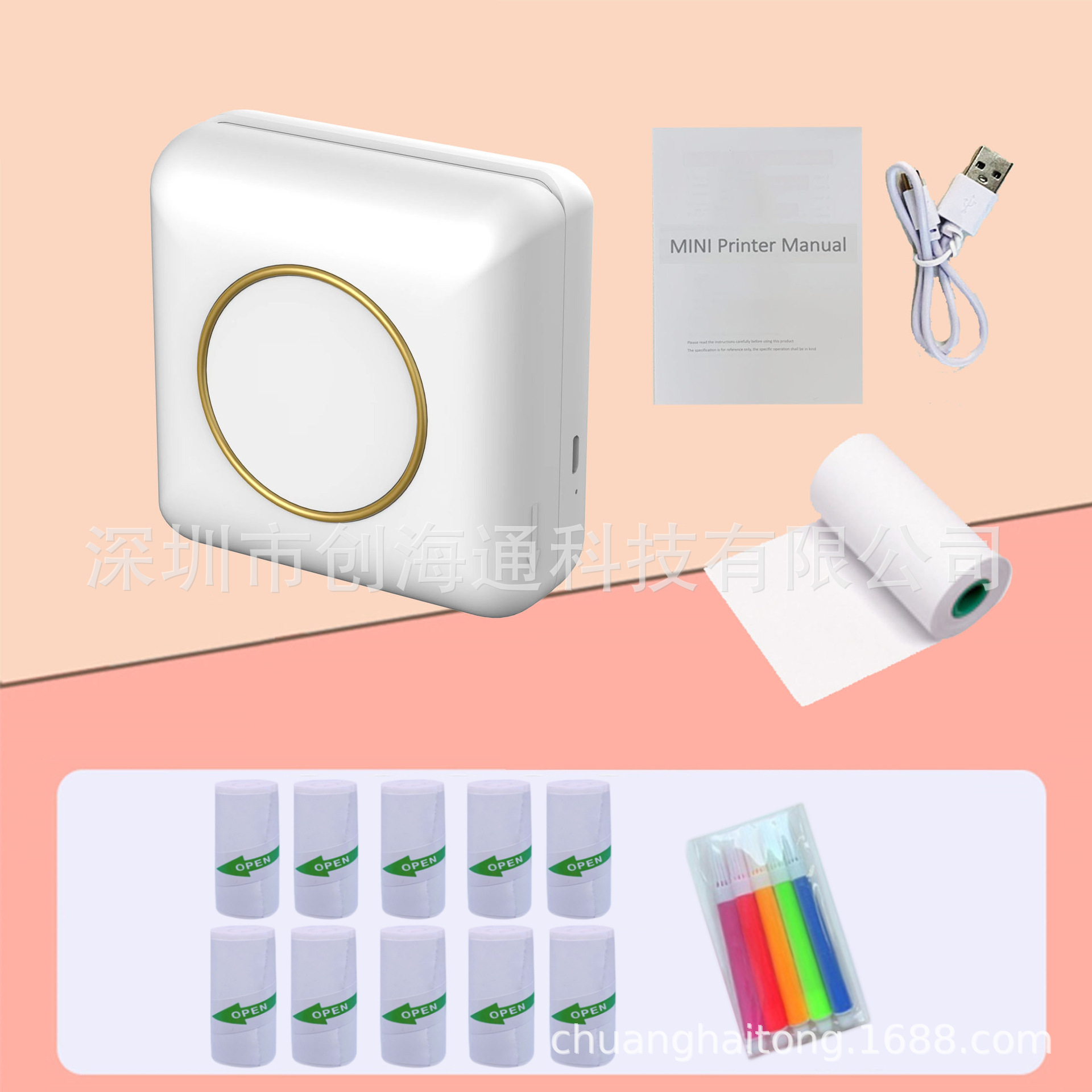 Mini Impresora Térmica de Bolsillo Inalámbrica
