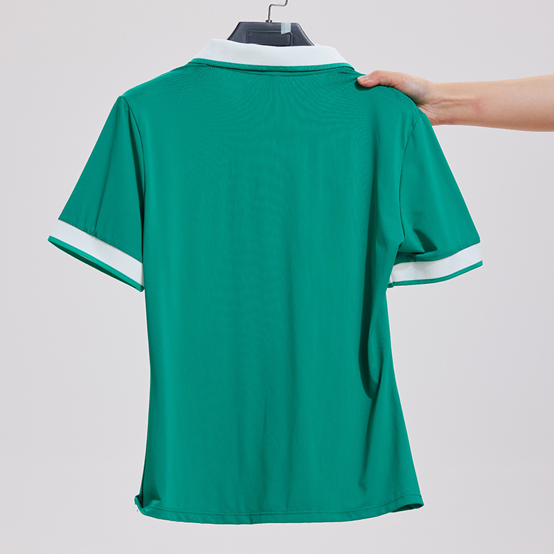 Trajes de deportes transfronterizos de mujeres, trajes de yoga transpirables, trajes de fitness de mangas cortas, trajes de tenis de bádminton delgados, trajes de mujeres