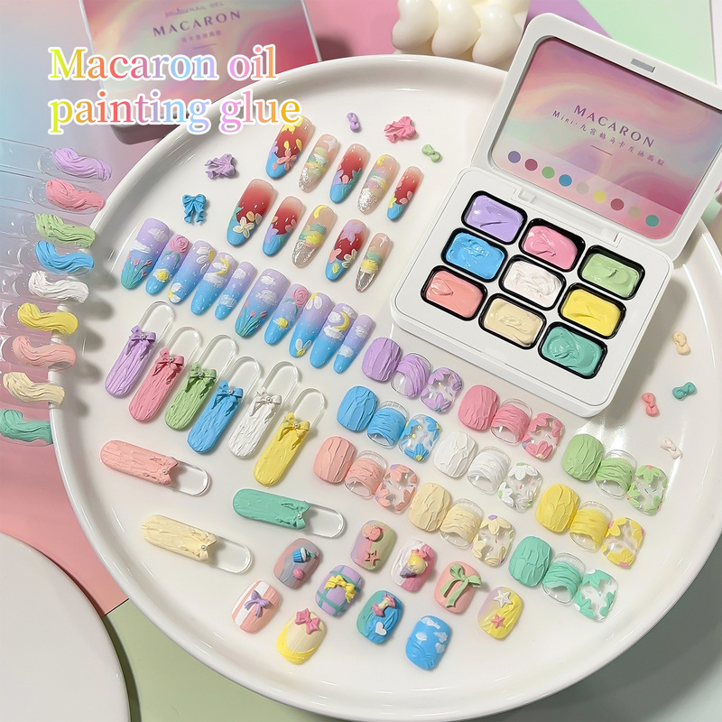 Macaron Series Oil Painting Glue 2025 New Popular High-End Ins Style Nail Salon Exclusive