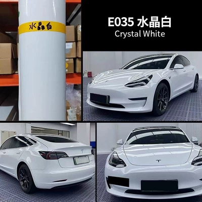 Auto Color Change Film, Red Blue Yellow Orange Green Tiffany - pet-crystal-white-152m165m