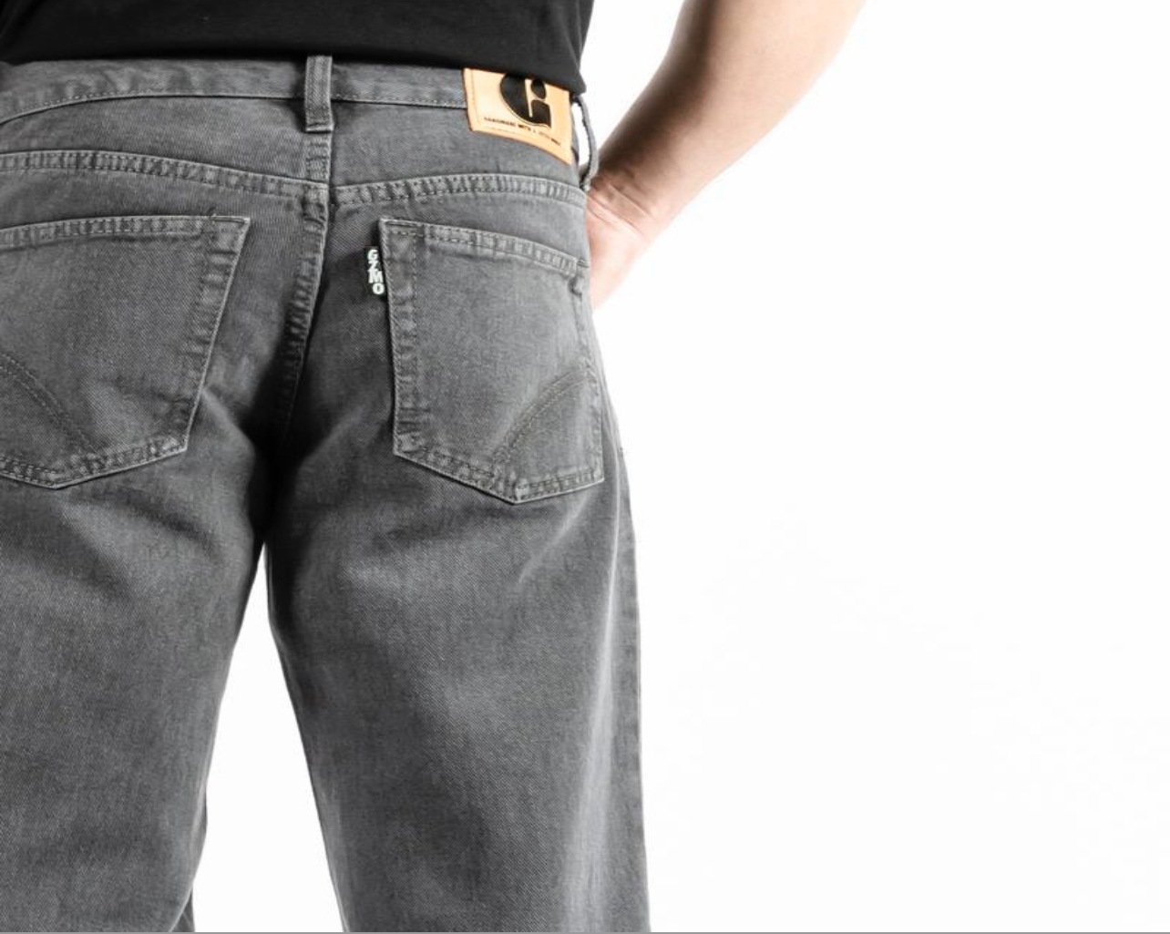 Cleanfit Herren Jeans Mit Geradem Bein Graue Freizeithose_voghion.com