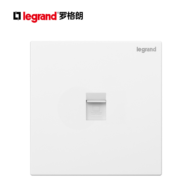 罗格朗开关插座仕典逸景玉兰白网络信息插电脑插超六类86型暗装