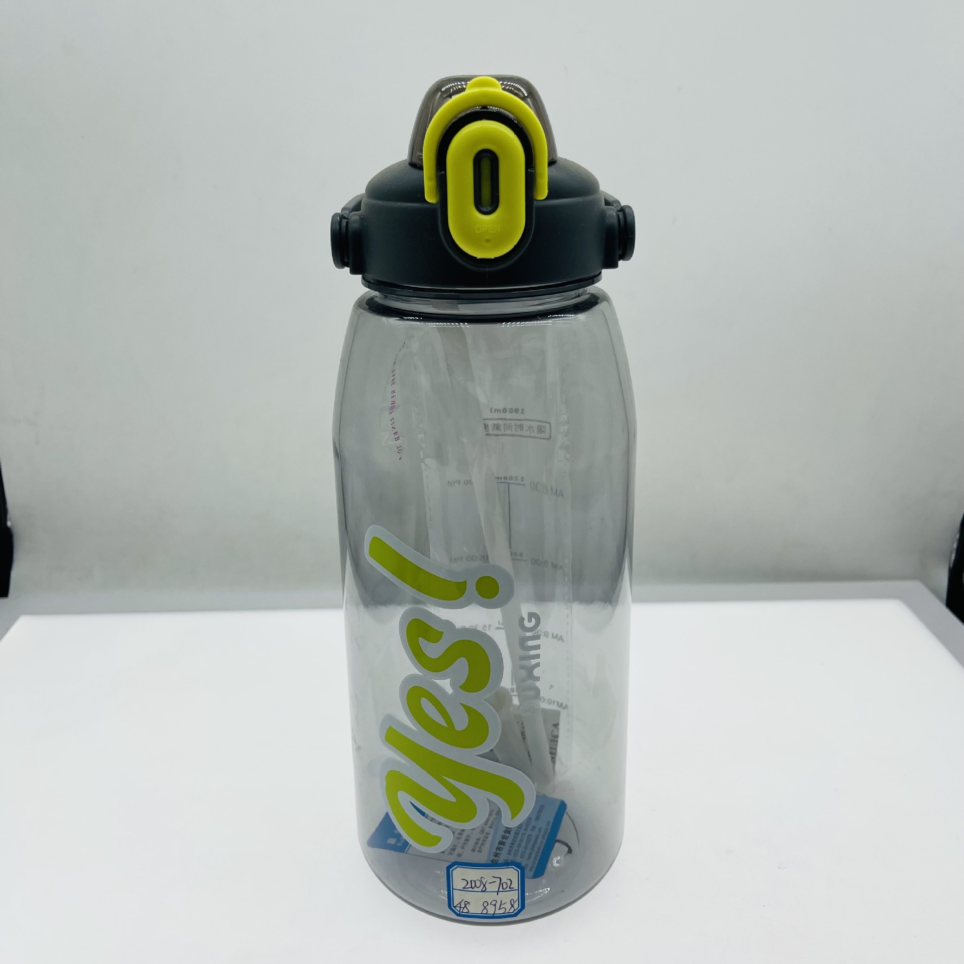 Jinshi Comercio exterior grande 1900ml espacio taza PC plástico estudiante taza portátil al aire libre deportes taza grande hervidor de agua