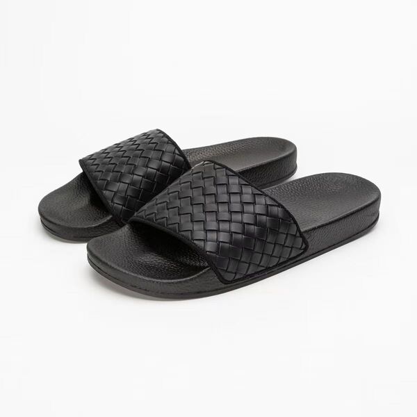 Cross-Border Trendy Brand Woven Slippers for Men, Summer Outdoor Wear, European and American Casual Non-Slip Flip-Flops, Outdoor Soft-Soled Beach Sandals