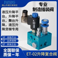 升降阀ET-02平台货梯液压阀节流阀电磁阀JIAHG