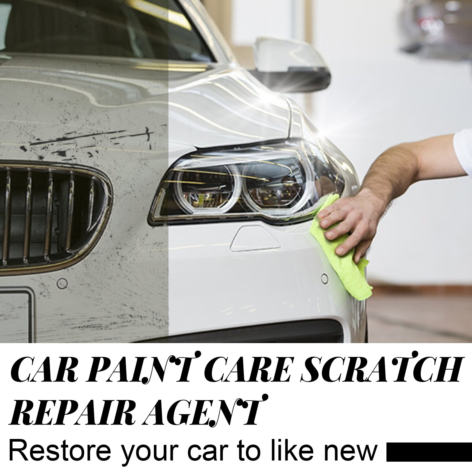 Rayhong Car Paint Care Scratch Repair Agent Removes Car Paint Scratches, Renovates, Protects Scratches, Decontaminates, Polishes and Polishes