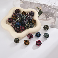 クロスボーダー爆山茶花ドリルソフト陶花球直孔DIYビーズ携帯チェーンチェーンチェーンビーズペン部品