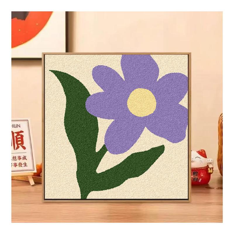 20*20数字肌理画diy网红手作店批发摆摊手工石英砂立体浮雕装饰画|undefined