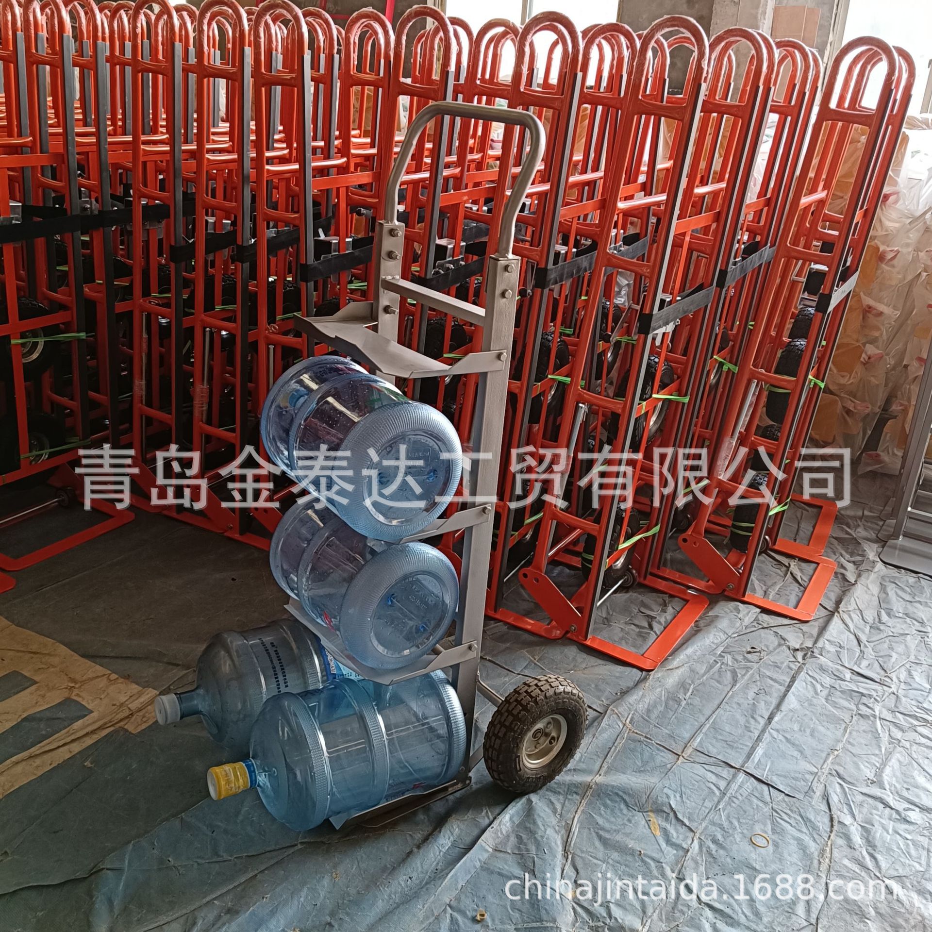 大桶水手推车两轮矿泉水水桶车多功能拉货车搬运车