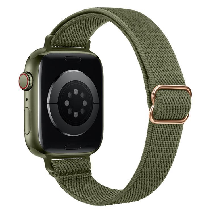 xDfind hebilla japonesa correa de nylon elástica para Apple Watch 42 / 44 / 45 / 46 / 49mm /