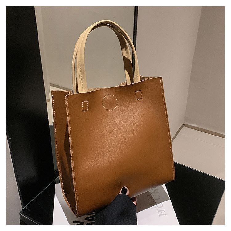 2024 New Bags Korean Version Versatile Commuting Bags Large Capacity Portable Tote Bag Temperament Popular Women’s Bag Vertical Style_voghion.com