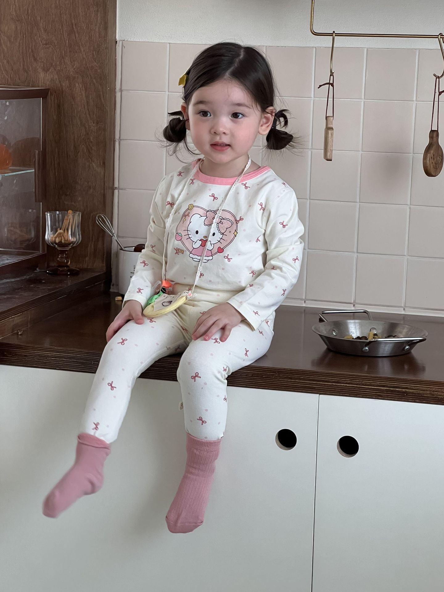 Pajamas infantiles infantiles de otoño ropa de bebé 2025 ropa de otoño ropa infantil coreana ropa de niña casa