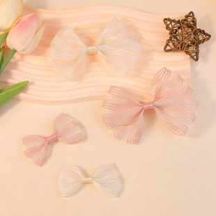 Internet Celebrity Ballet Style Lace Fabric Bow Semi-Finished Hairpin Accessories Clothing Accessories Shoe Flowers Mobile Phone Accessories