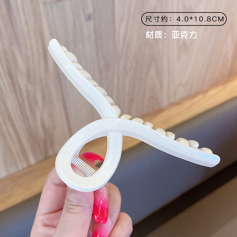 2025新款发夹女后脑勺抓夹鲨鱼夹发卡高级感发抓慵懒风盘发夹头饰|undefined